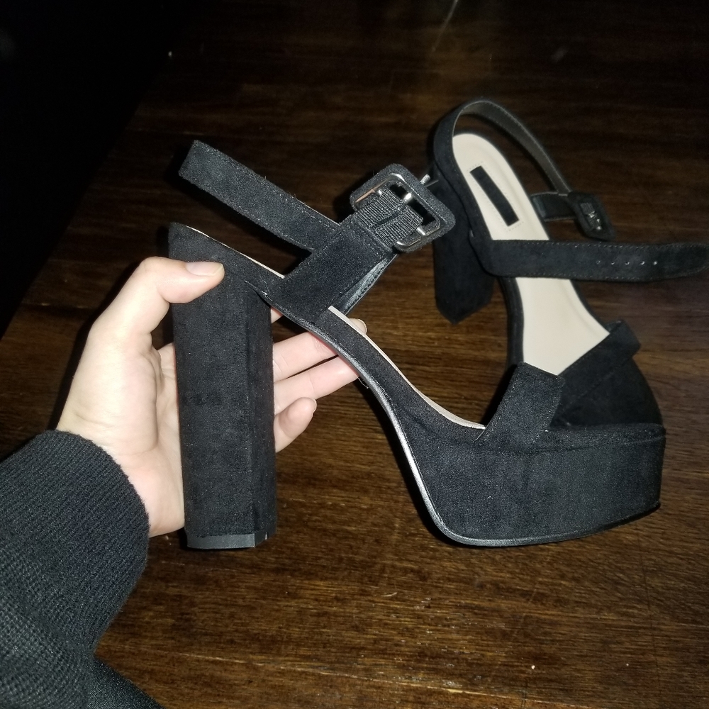 Black high heels